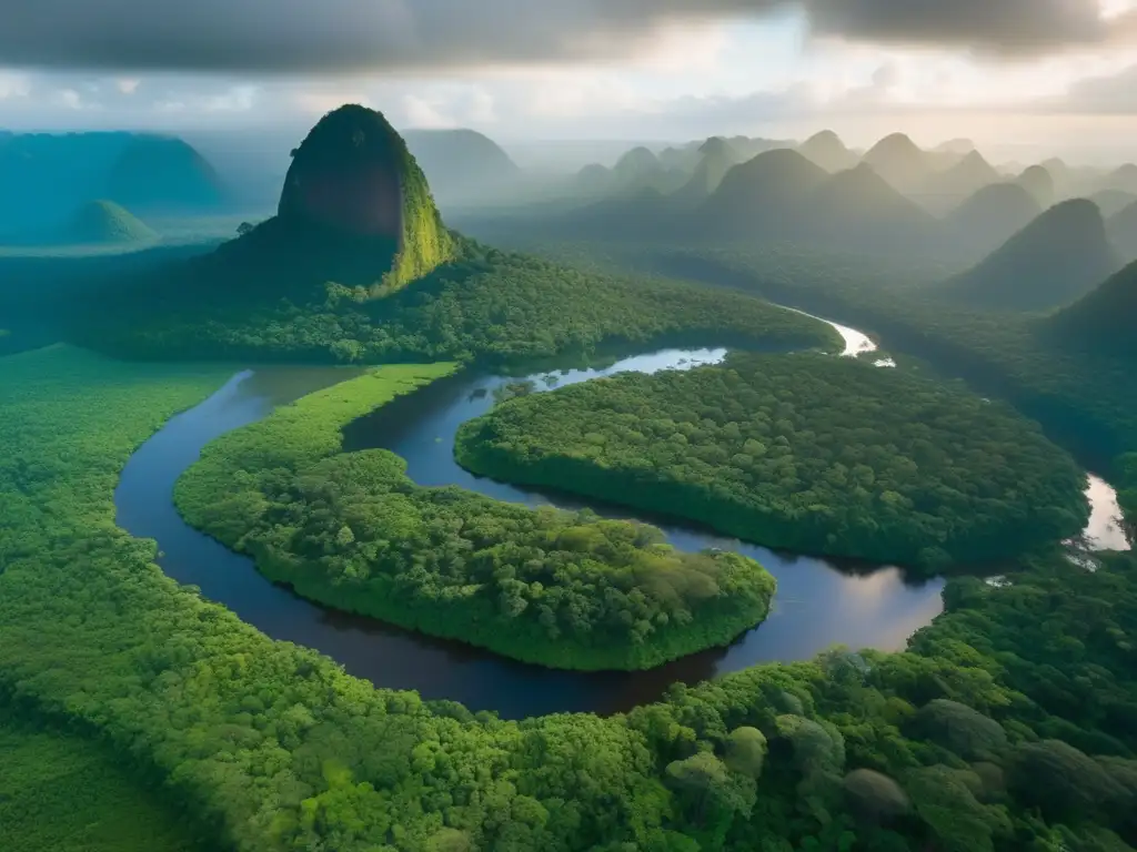 Exuberante selva amazónica en Brasil Imagen de la exuberante selva amazónica en Brasil, ideal para la guía de seguridad para viajeros seniors en Sudamérica