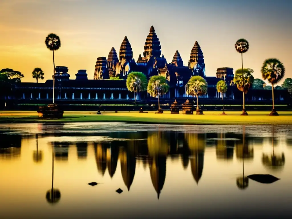 Encanto seguro sudeste asiático viajeros seniors explorando Angkor Wat