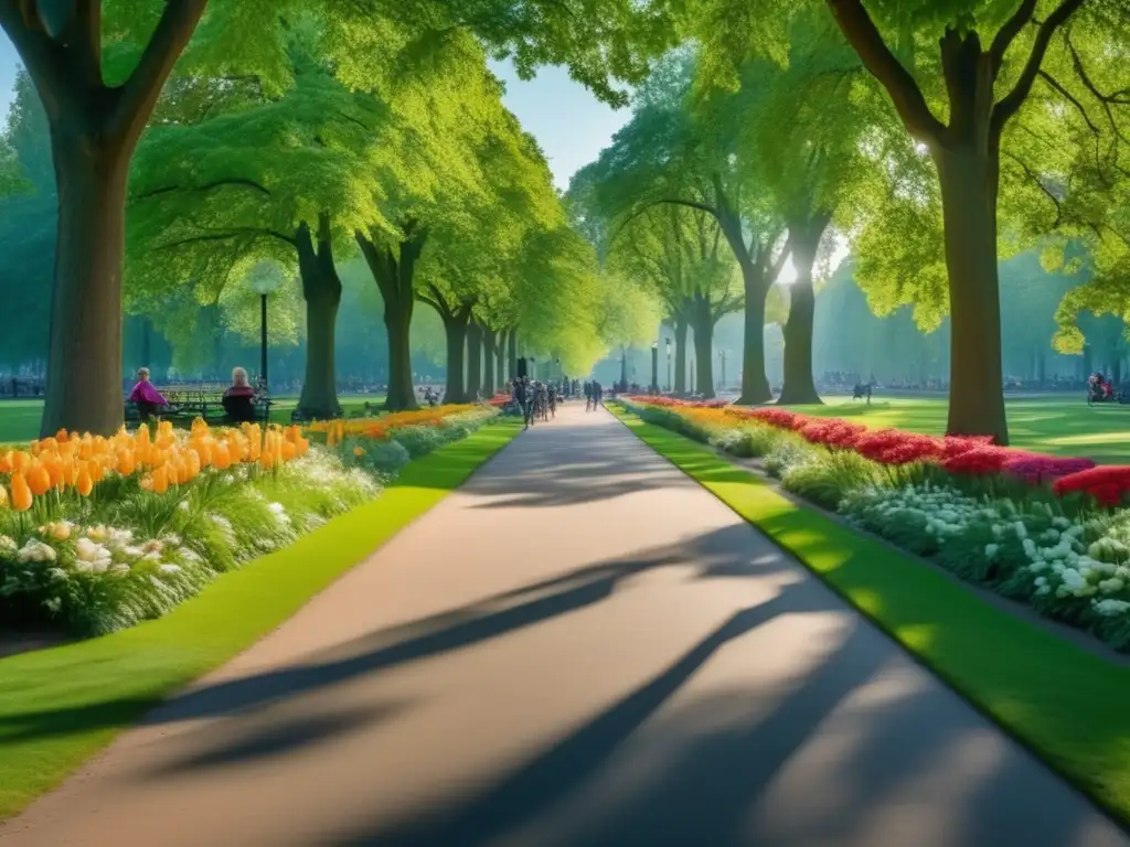 Hermoso paisaje en el Vondelpark de Ámsterdam Atractivos turísticos en Ámsterdam para mayores en Vondelpark