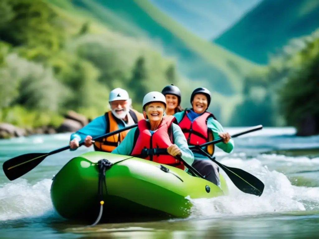 Aventura segura y emocionante para adultos mayores Excitante actividad de aventura segura para viajes seniors