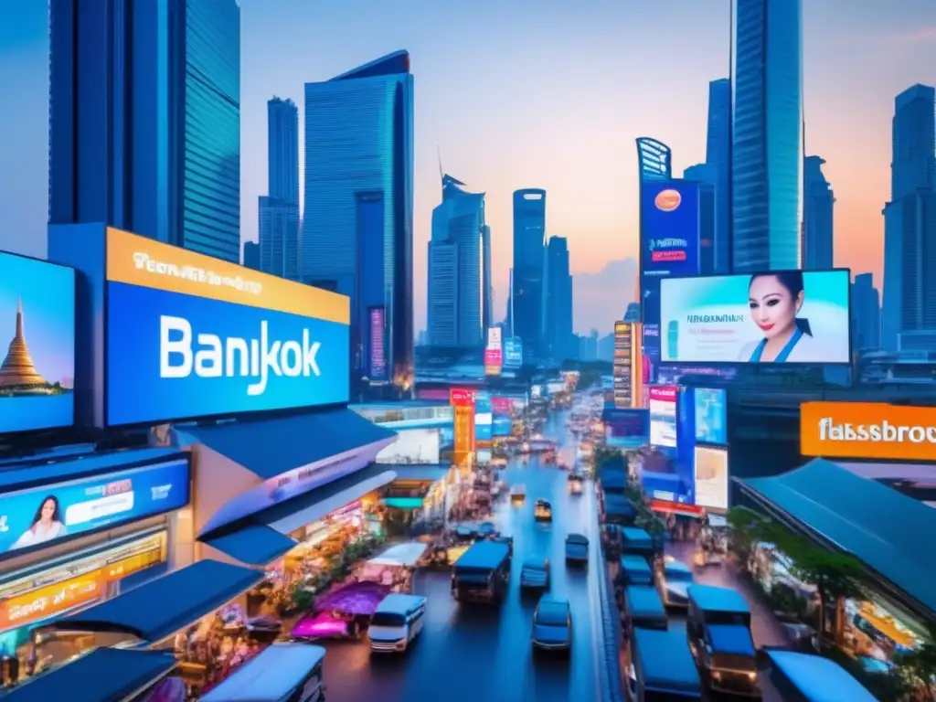 Calles bulliciosas de Bangkok, mezcla de tradición y modernidad - Telemedicina en turismo médico en Bangkok, ciudad de contrastes y tecnología