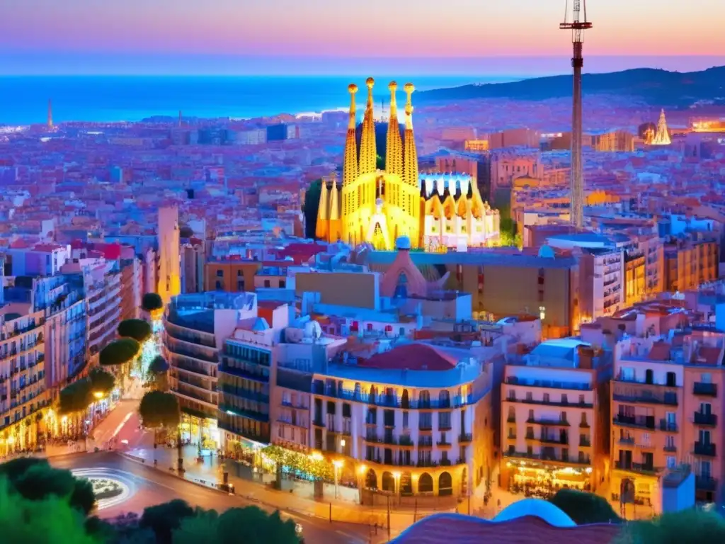 Barcelona al atardecer