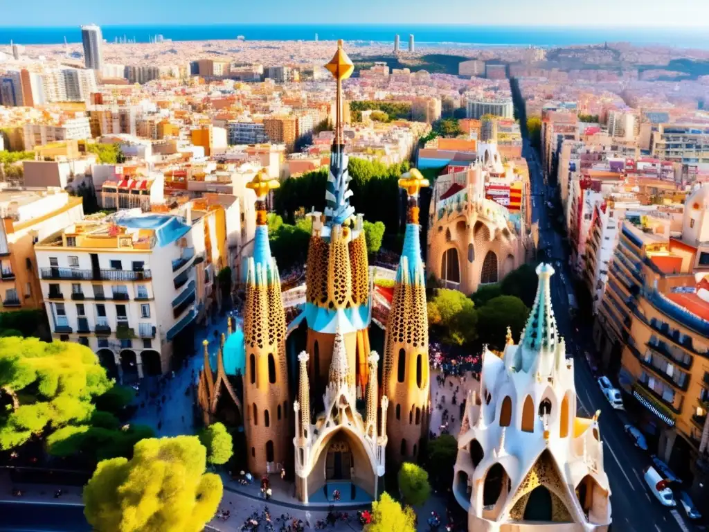 Las calles pintorescas de Barcelona, España Barcelona, España: calles pintorescas, Sagrada Familia y encanto de la ciudad