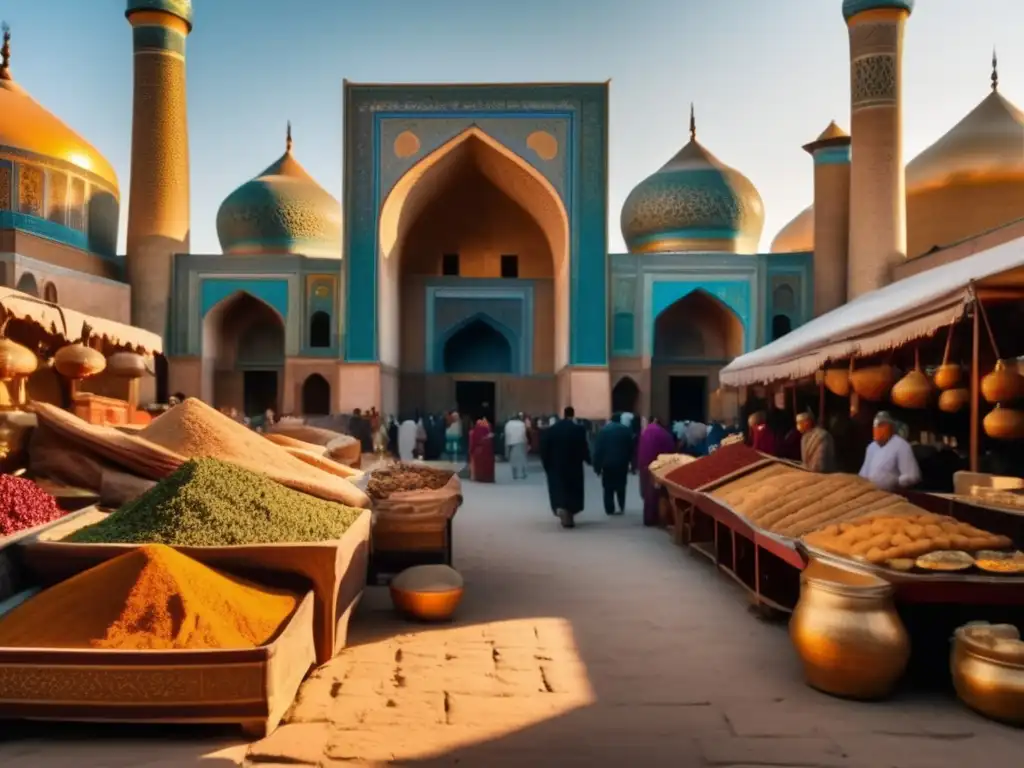 Bazar vibrante en Samarkanda, Uzbekistán Bazar bullicioso en Samarcanda, Uzbekistán