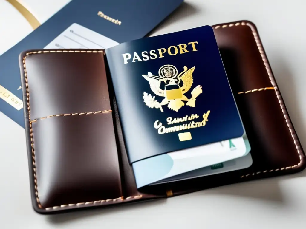 Billetera de pasaporte moderna y segura - Documentación viajes seguros adultos