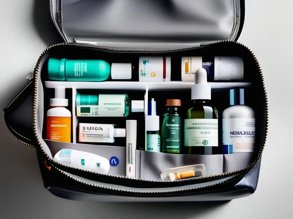 Bolsa de viaje médica organizada y moderna Consejos para transportar medicamentos: bolsa de viaje médica organizada, moderna y elegante