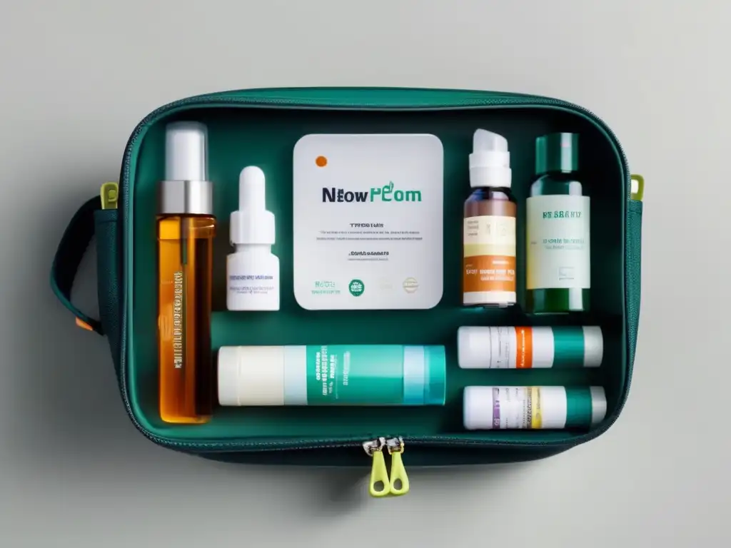 Bolsa de viaje moderna para medicamentos Soluciones prácticas: bolsa moderna para medicación en equipaje