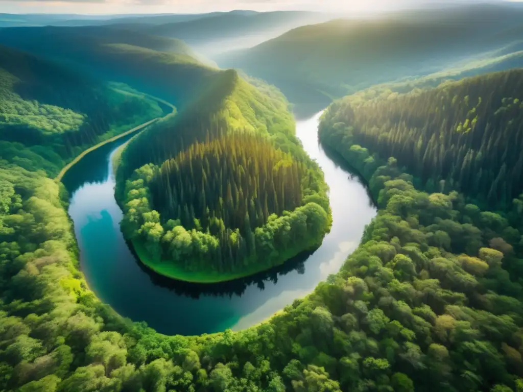 Bosque sereno en el valle Retiros Espirituales Ecológicos para Viajeros Maduros en un Bosque Sereno con Montañas y Ríos
