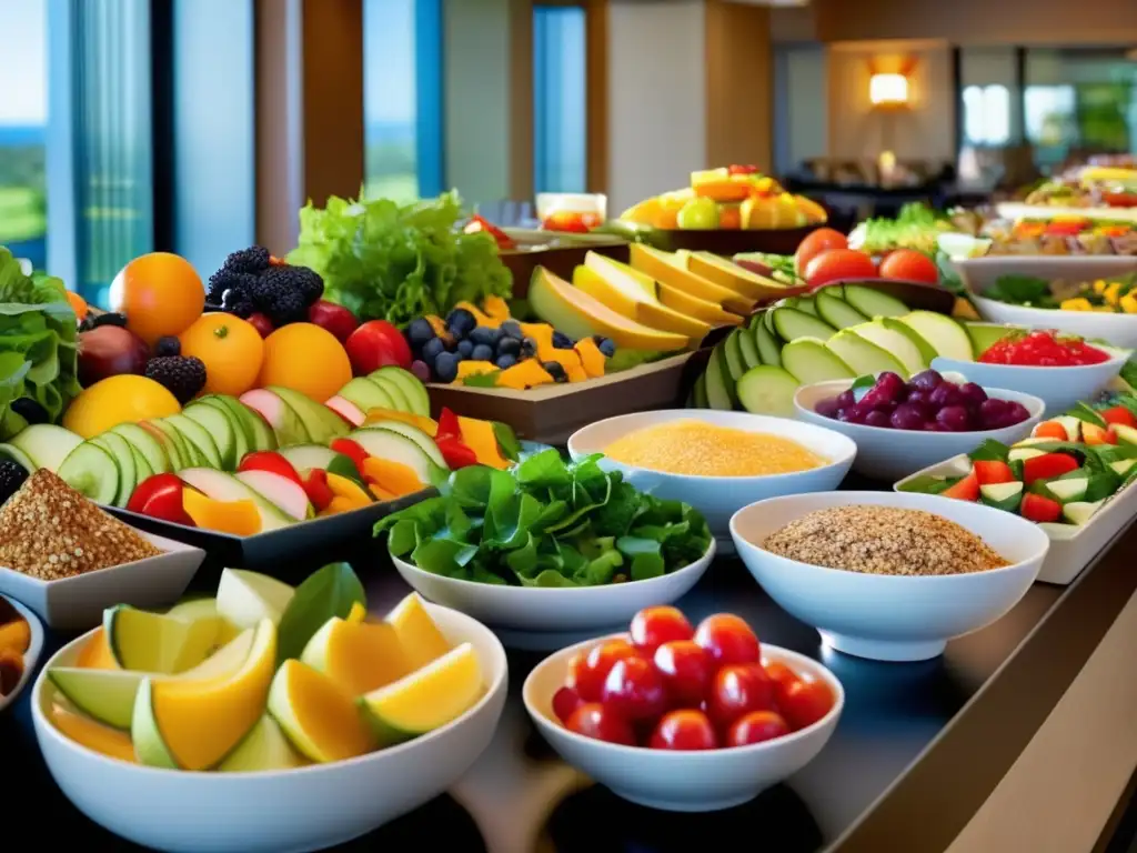 Delicioso y saludable buffet de hotel Consejos para mantener la dieta en un buffet de hotel