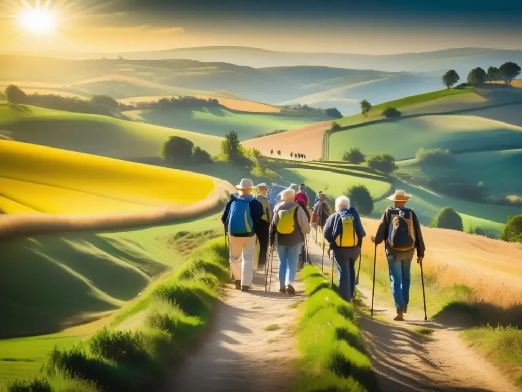 Camino de Santiago: Viaje espiritual y paisajes impresionantes Rutas sagradas para viajeros senior en el Camino de Santiago-