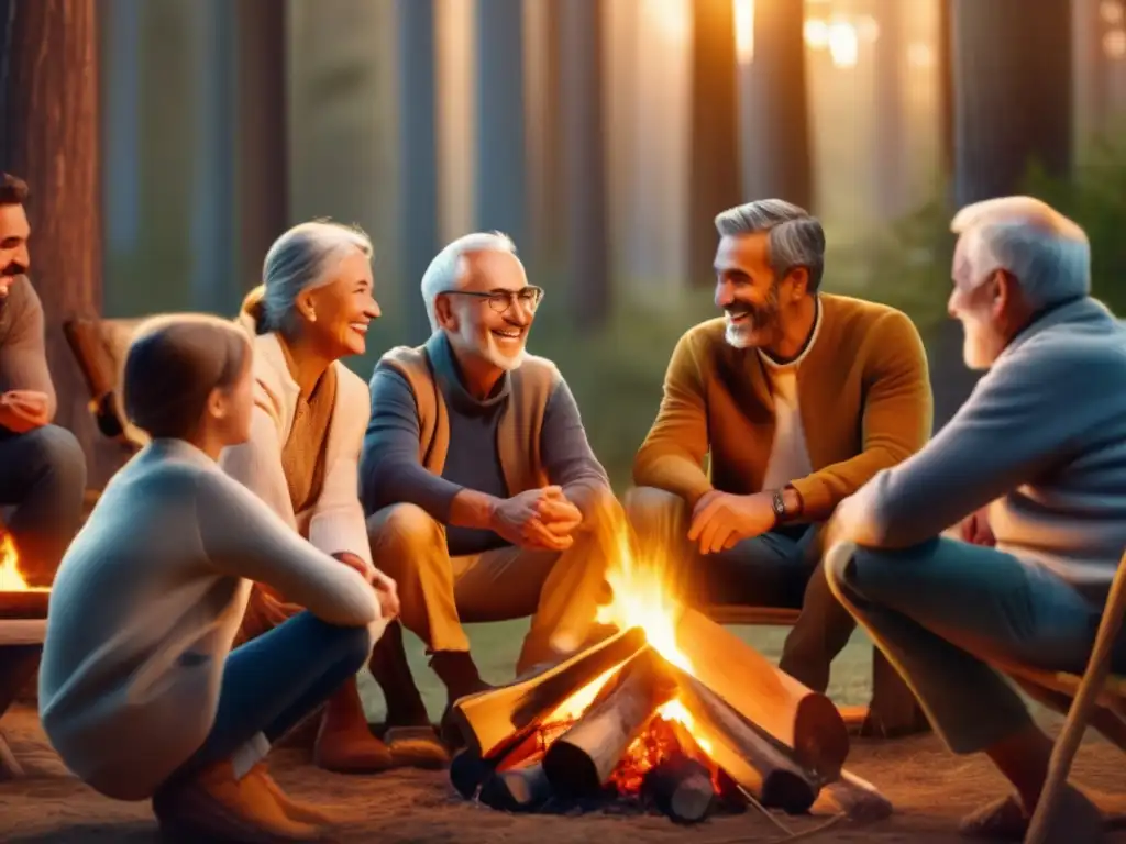 Familia multigeneracional disfrutando de viajes enriquecedores para seniors