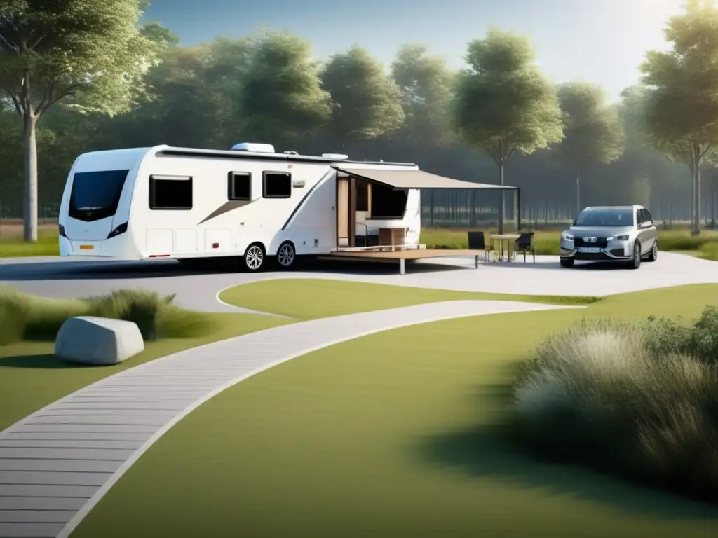 Camping accesible y moderno para personas con movilidad reducida Camping inclusivo y accesible para viajar con movilidad reducida en autocaravana