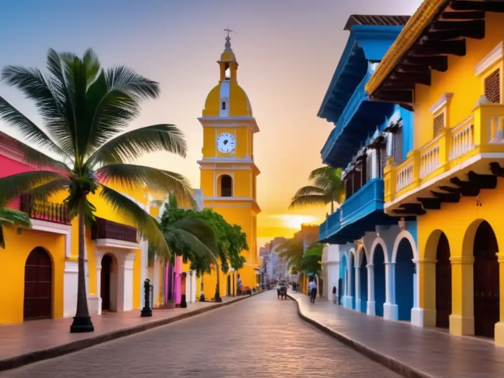 Atardecer dorado en Cartagena Experiencia en Cartagena: Destinos emergentes para viajeros maduros