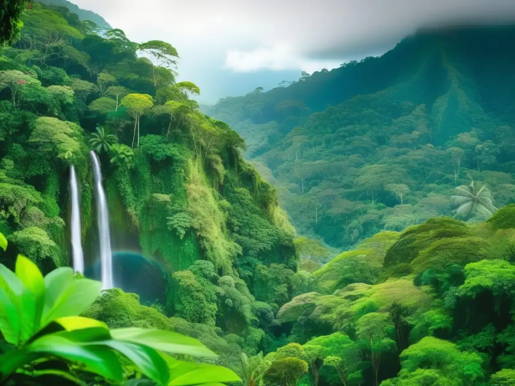 Rainforest en Costa Rica, biodiversidad y cascada Belleza natural en Costa Rica: Destinos ecológicos para viajeros senior