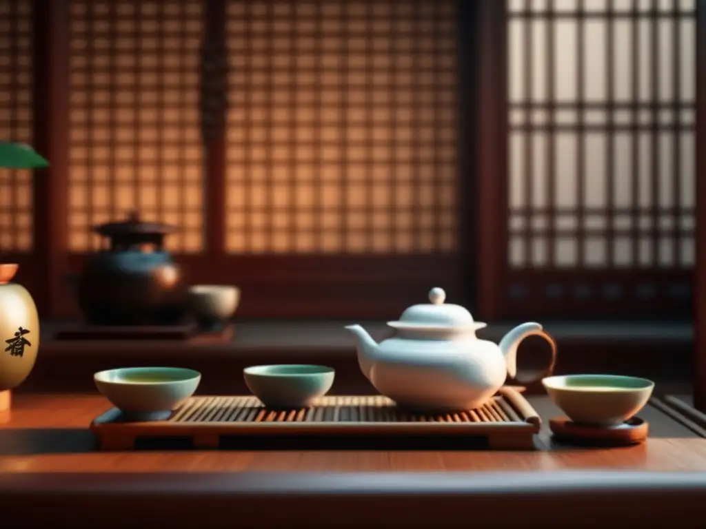Ceremonia de té china en una casa tradicional Experiencia cultural del té en China para viajeros maduros: ceremonia de té con encanto en una casa tradicional