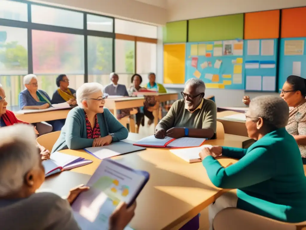 Clase de idiomas para adultos mayores Clase de idiomas inclusiva para adultos mayores - Seguridad en viajes lingüísticos
