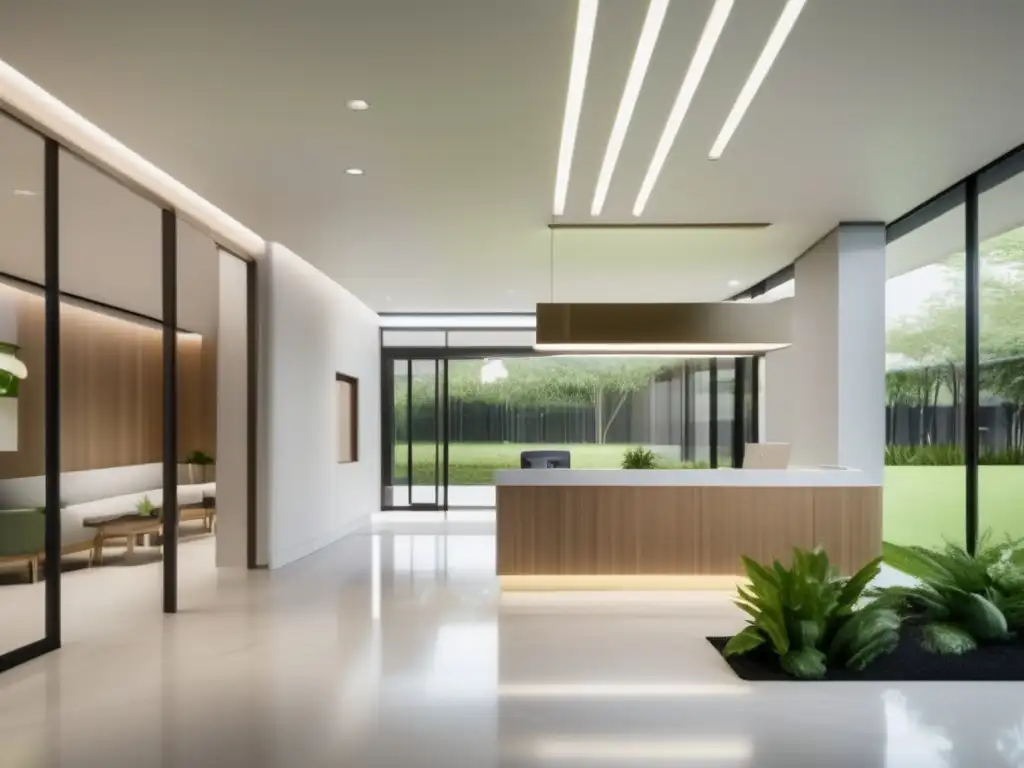 Clínica médica moderna y elegante en entorno natural Clínica médica moderna con diseño elegante y profesional - Precauciones robo identidad viaje médico