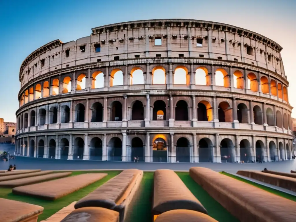 Coliseo de Roma: Belleza atemporal Coliseo de Roma, una imagen impresionante en 8k que muestra la belleza atemporal de la arquitectura antigua y el encanto de la ciudad