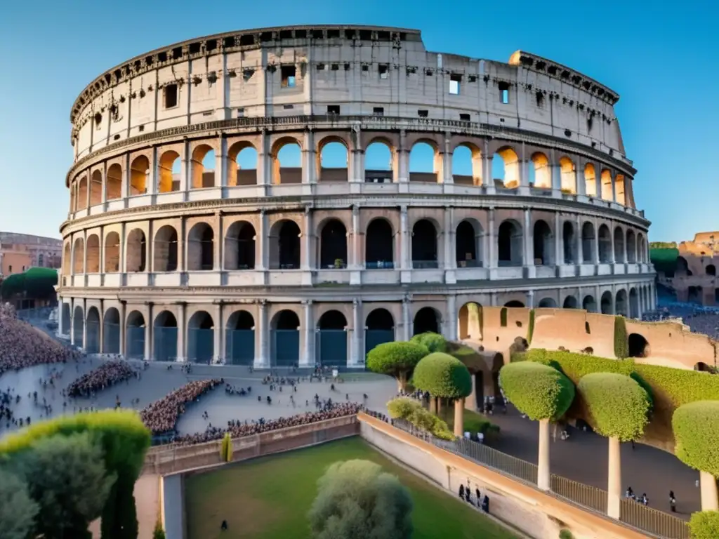 Majestuoso Coliseo Romano: historia y belleza Coliseo de Roma, Italia: Majestuosa imagen detallada en 8k del icónico Coliseo