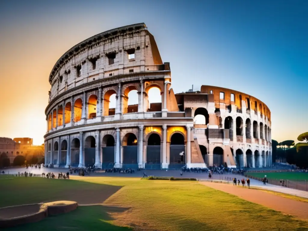 Experiencias históricas en Coliseo de Roma durante el atardecer