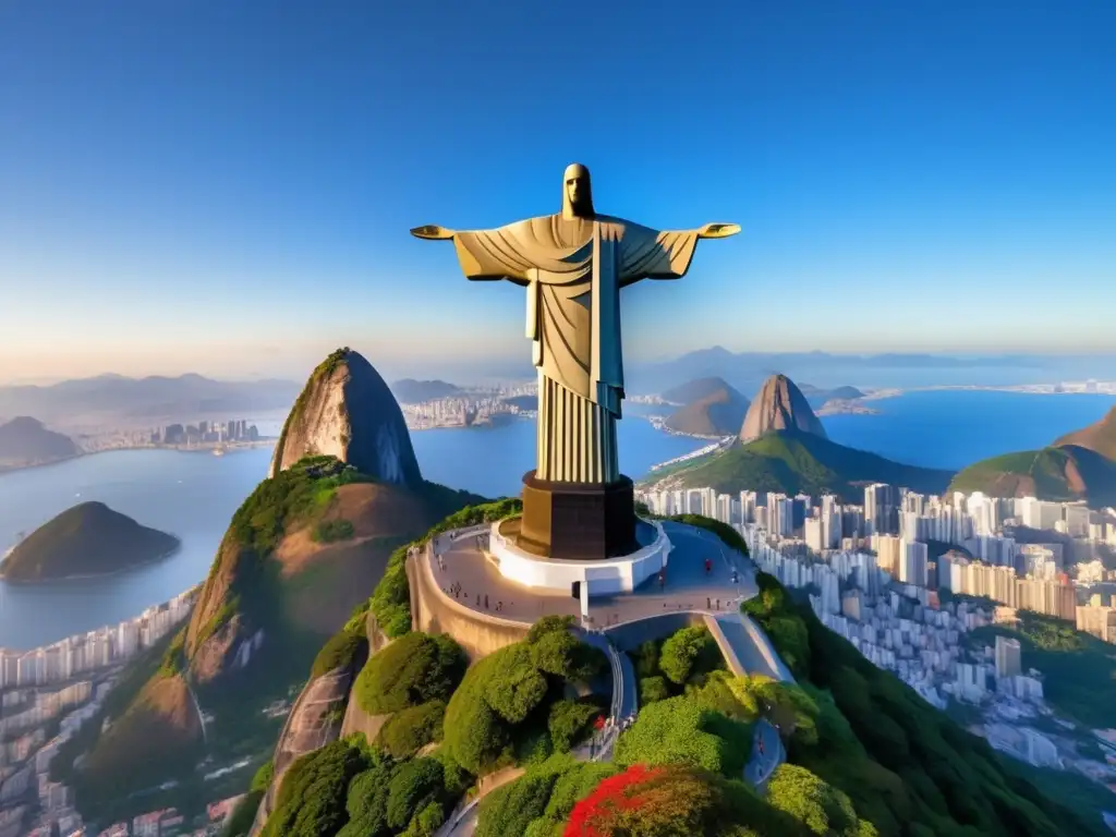 Cristo Redentor en 8k: belleza y majestuosidad Experiencias seguras en Rio de Janeiro: Cristo Redentor, majestuosa estatua en 8k