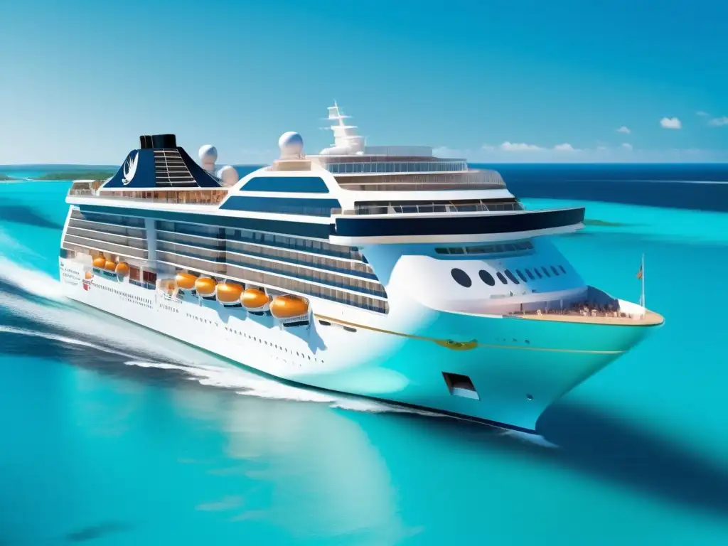 Crucero de lujo accesible en aguas turquesas Crucero de lujo accesible con actividades, servicio personalizado y vistas panorámicas