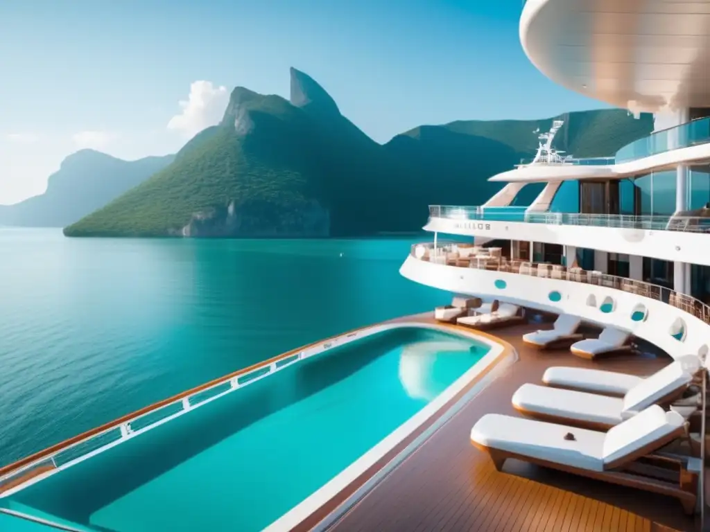 Luxuoso crucero en aguas turquesas Crucero de lujo en aguas turquesas, con diseño moderno y espaciosas cabinas - Cabina ideal para viajeros maduros