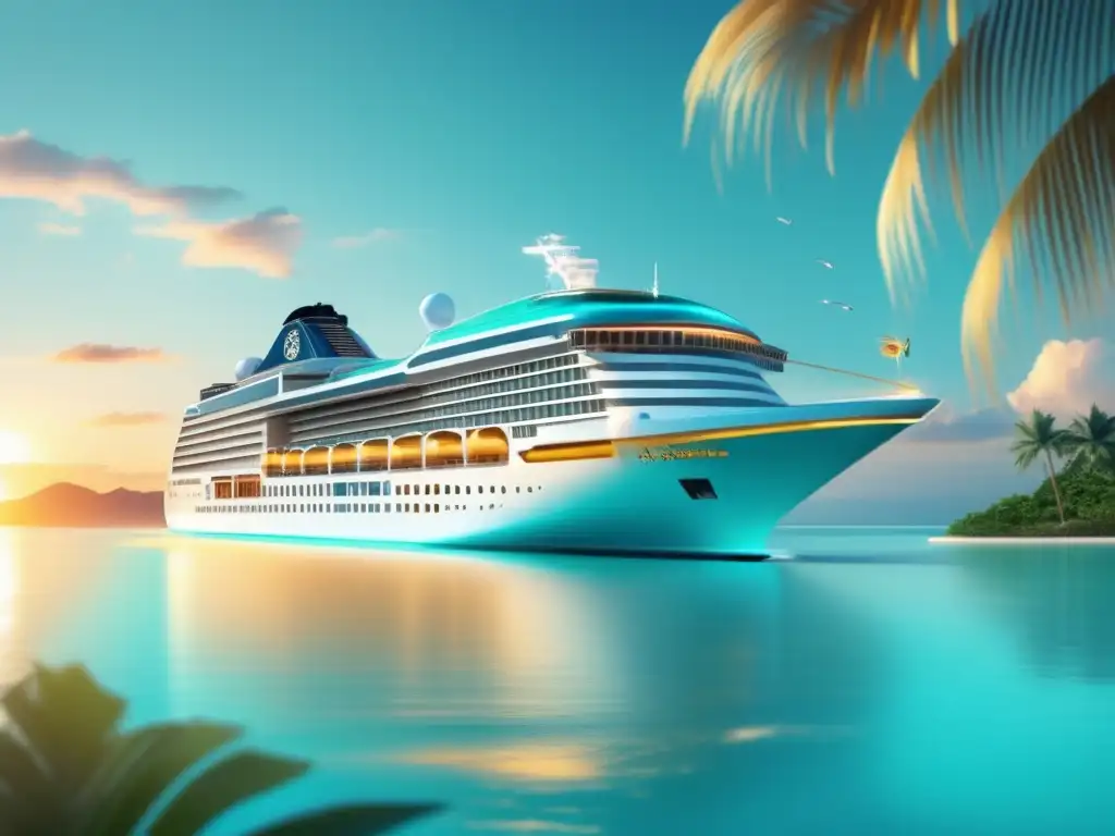 Crucero de lujo en aguas turquesas Crucero temático para viajeros maduros en paraíso tropical
