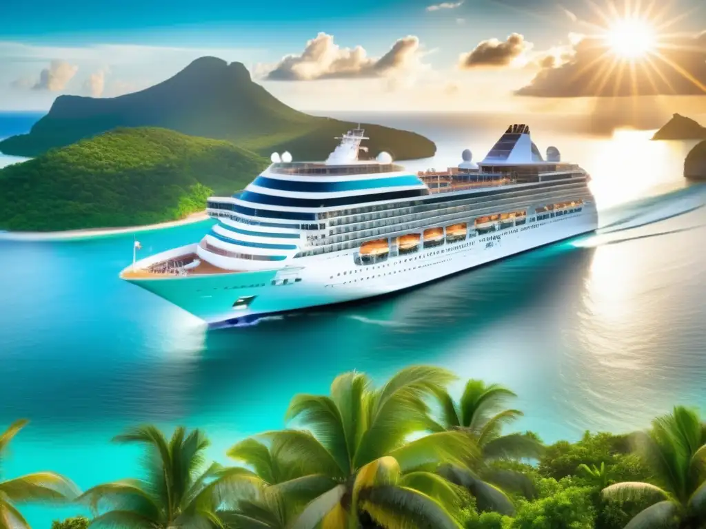 Crucero moderno en aguas cristalinas del Caribe Consejos para viajes marítimos seguros: crucero moderno en aguas cristalinas del Caribe