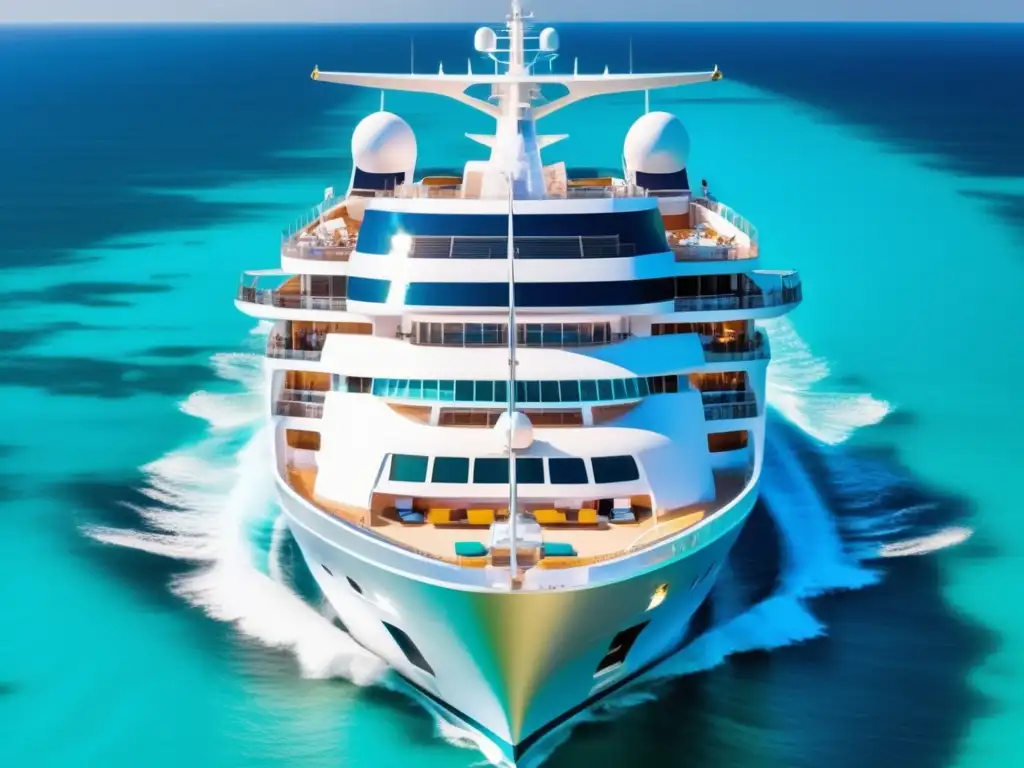 Crucero de lujo en el Caribe Crucero de lujo en aguas cristalinas del Caribe
