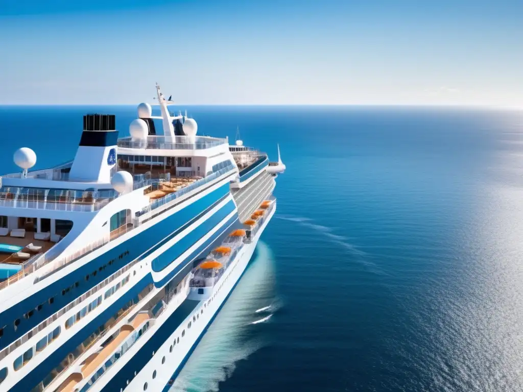 Crucero de lujo en mar tranquilo Crucero de lujo en mar tranquilo