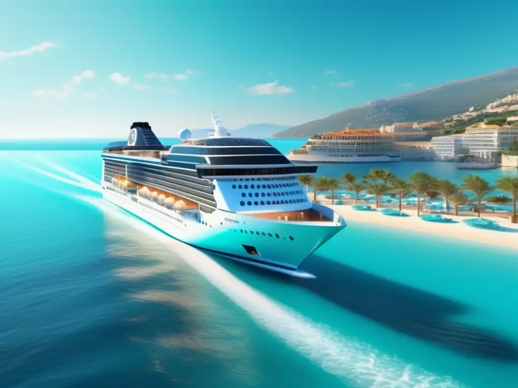 Crucero de lujo en el Mediterráneo Crucero lujoso en aguas turquesas mediterráneas: Destinos marítimos exclusivos para viajeros maduros