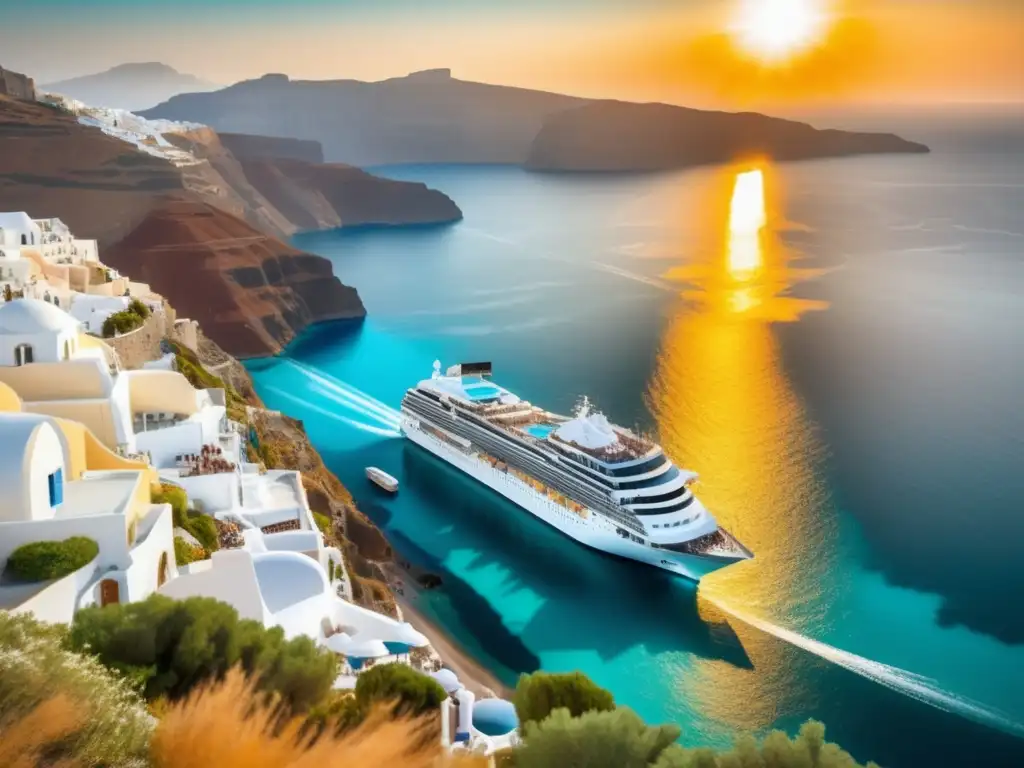 Crucero de lujo en las aguas turquesas de las Islas Griegas - Consejos para viajes marítimos seguros