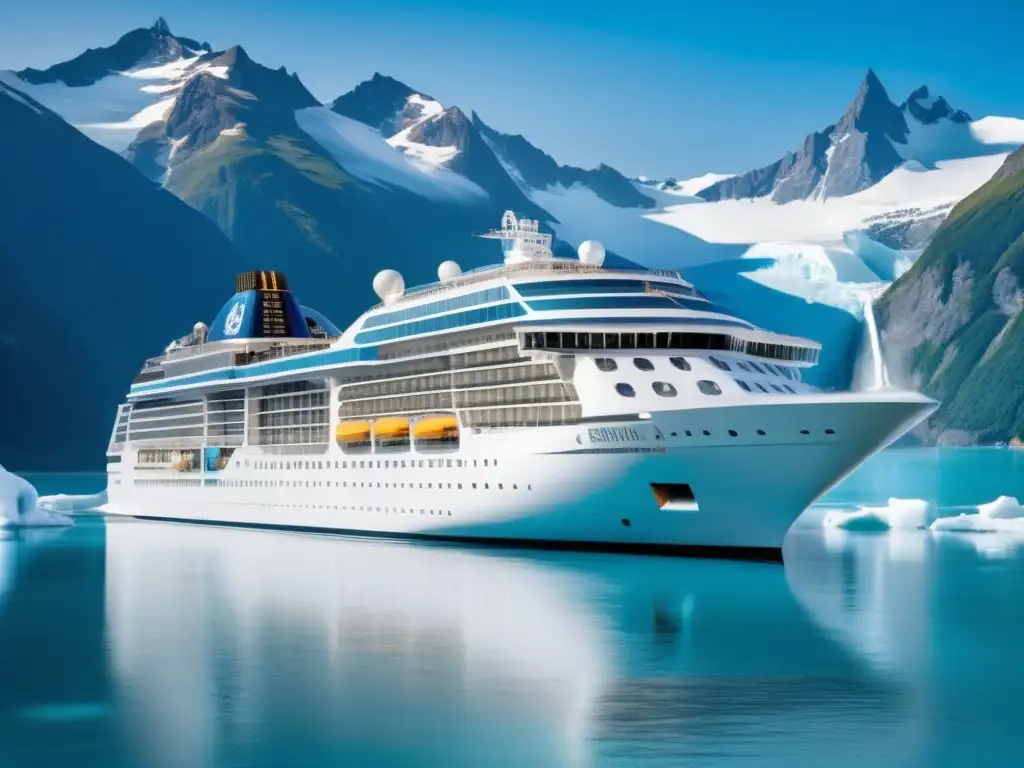Crucero de lujo en paisaje helado Cruceros de aventura para viajeros maduros en paisajes impresionantes