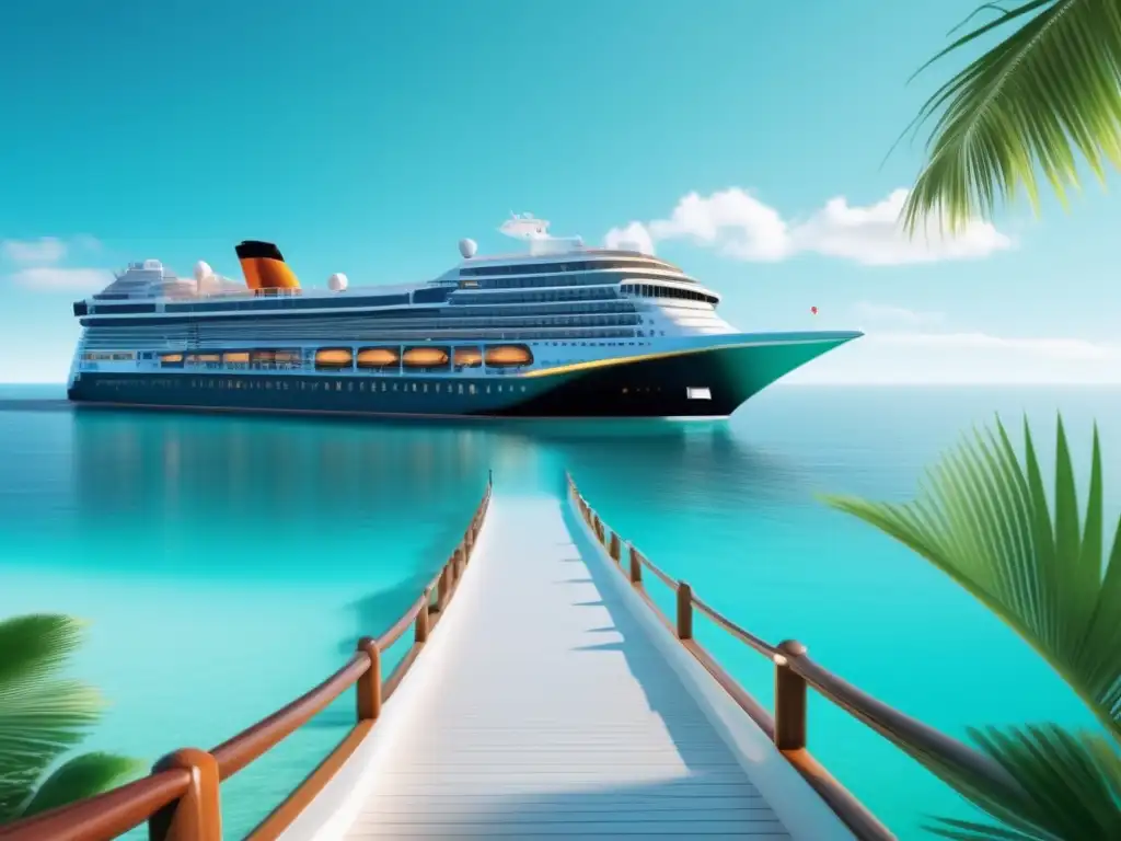 Crucero elegante en aguas cristalinas Crucero tranquilo para viajeros maduros en aguas turquesas con paisaje tropical
