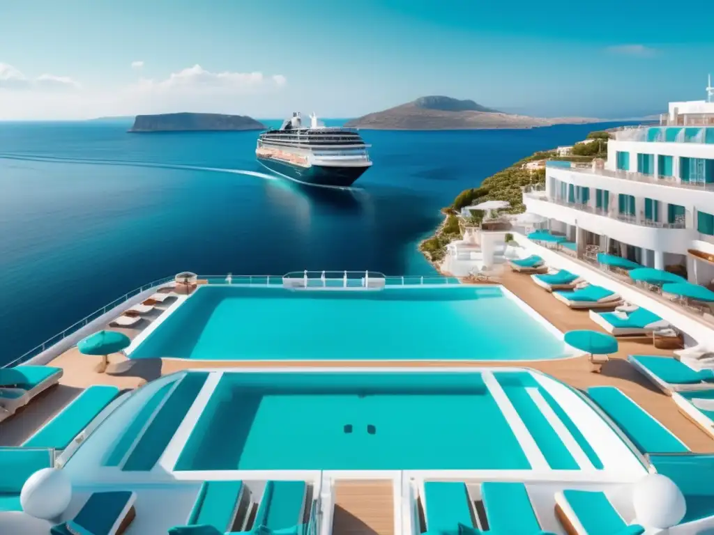 Crucero de lujo navegando por las aguas turquesas de las Islas Griegas Crucero de lujo en Islas Griegas: Planificación viaje marítimo personalizado