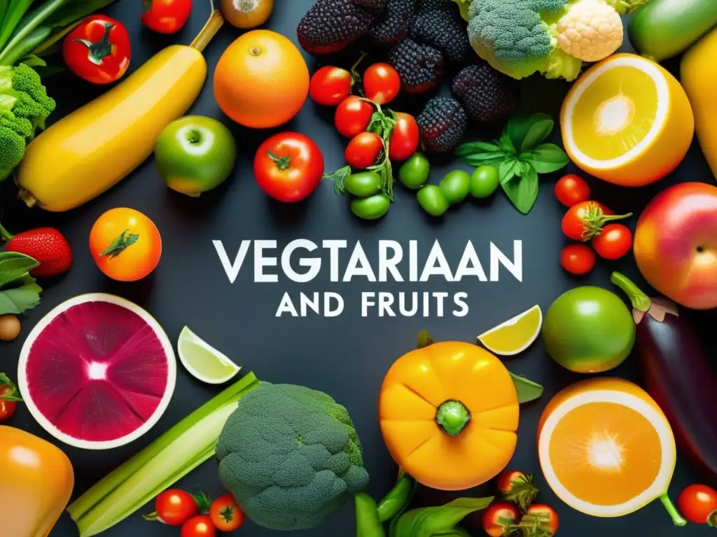 Delicioso y colorido surtido de frutas y verduras frescas Consejos para dietas vegetarianas y veganas en ruta: frutas y verduras frescas, variadas y vibrantes