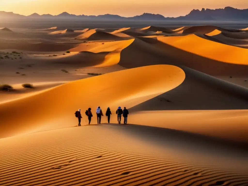 Desierto dorado: ecoturismo y aventura Ecoturismo en desiertos para viajeros senior: una imagen de 8k detallada que muestra la belleza y tranquilidad de los destinos desérticos