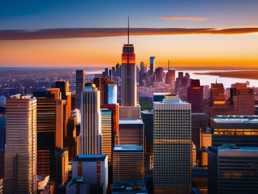Ciudad moderna al atardecer Ciudad moderna al atardecer, destino líder en turismo médico para viajeros maduros