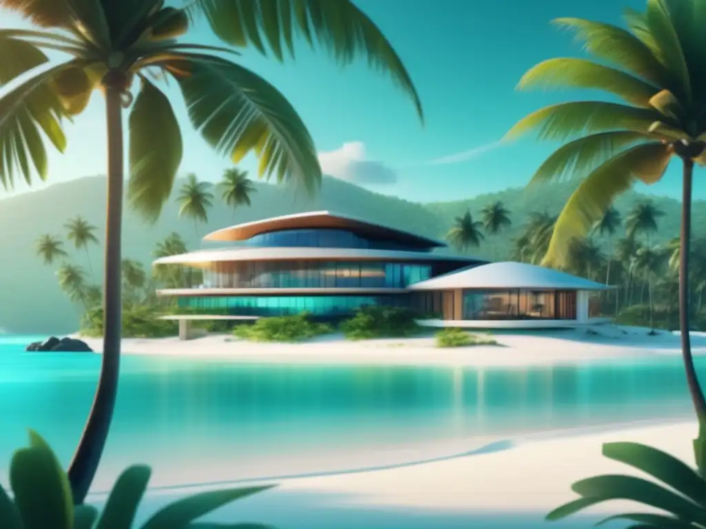 Clínica médica moderna en paraíso tropical Destino tropical con playas paradisíacas y clínica médica moderna - Turismo médico en destinos exóticos saludables