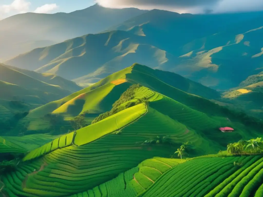 Vista aérea impresionante del Eje Cafetero en Colombia Turismo cafetero en Colombia: Vista aérea impresionante de la región del Eje Cafetero