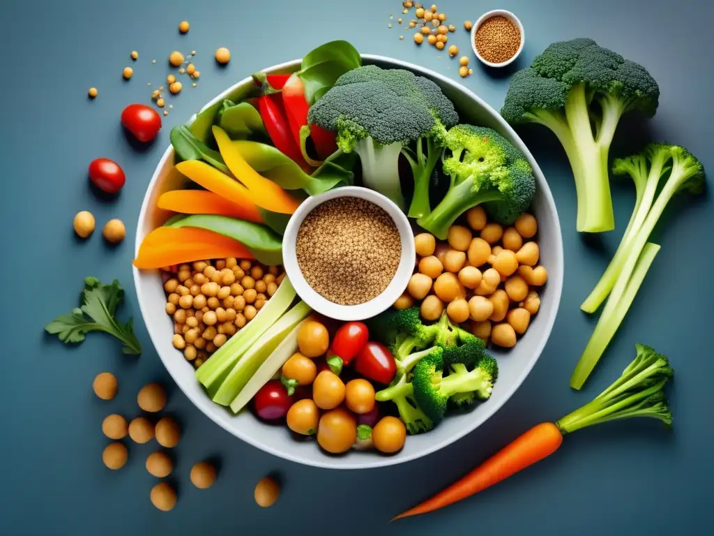 Ensalada colorida rica en fibra Ensalada colorida con alimentos ricos en fibra para viajeros senior