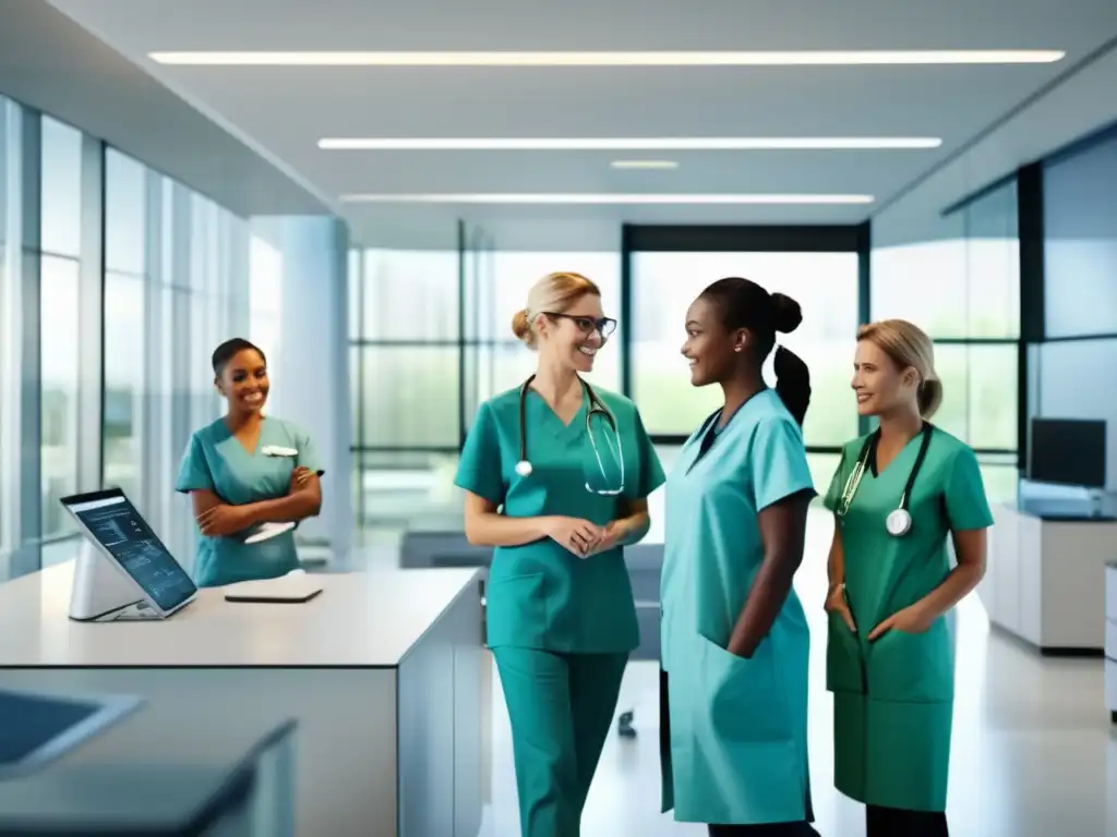 Equipo diverso en moderno centro médico Instalación médica moderna con equipo diverso