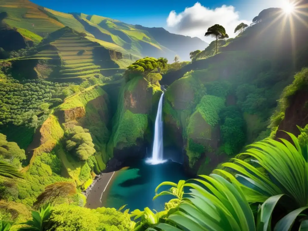 Exuberante paisaje de Isla de Madeira Descubre Isla de Madeira, un destino ecológico para viajeros maduros