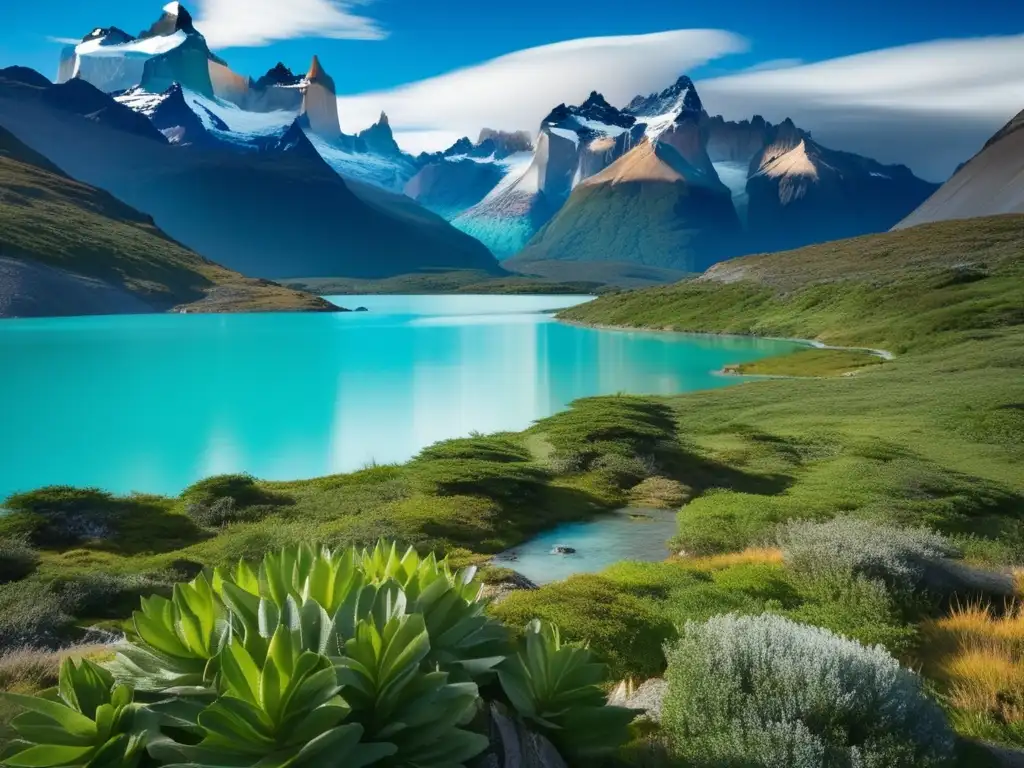 Belleza majestuosa de Parque Nacional Torres del Paine Paisaje impresionante en Parque Nacional Torres del Paine, Chile - Consejos viajes naturales seguros