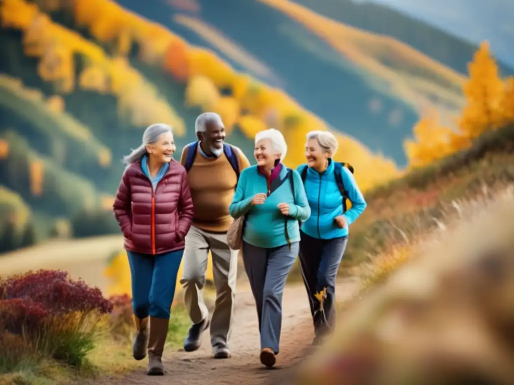 Grupo de seniors disfrutando actividades al aire libre - Lista de verificación viajes seguros seniors