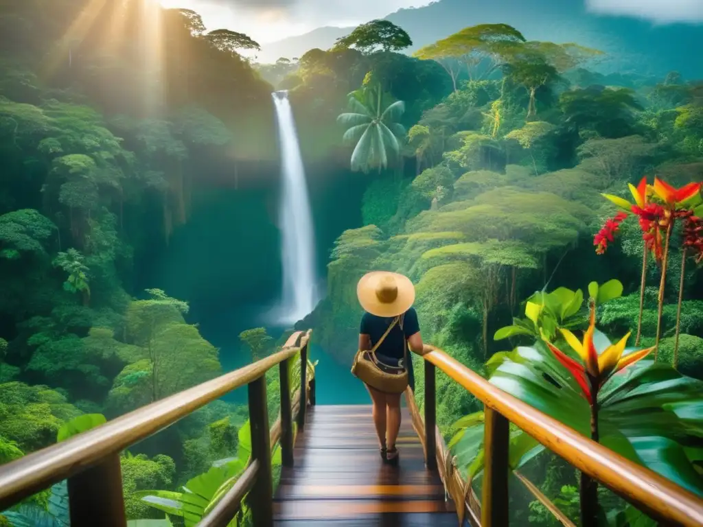 Viaje de ensueño: Cascada tropical en Centroamérica Guía seguridad viajeros maduros América Central - Cascada tropical, exótica flora y fauna, aventura y maravillas naturales