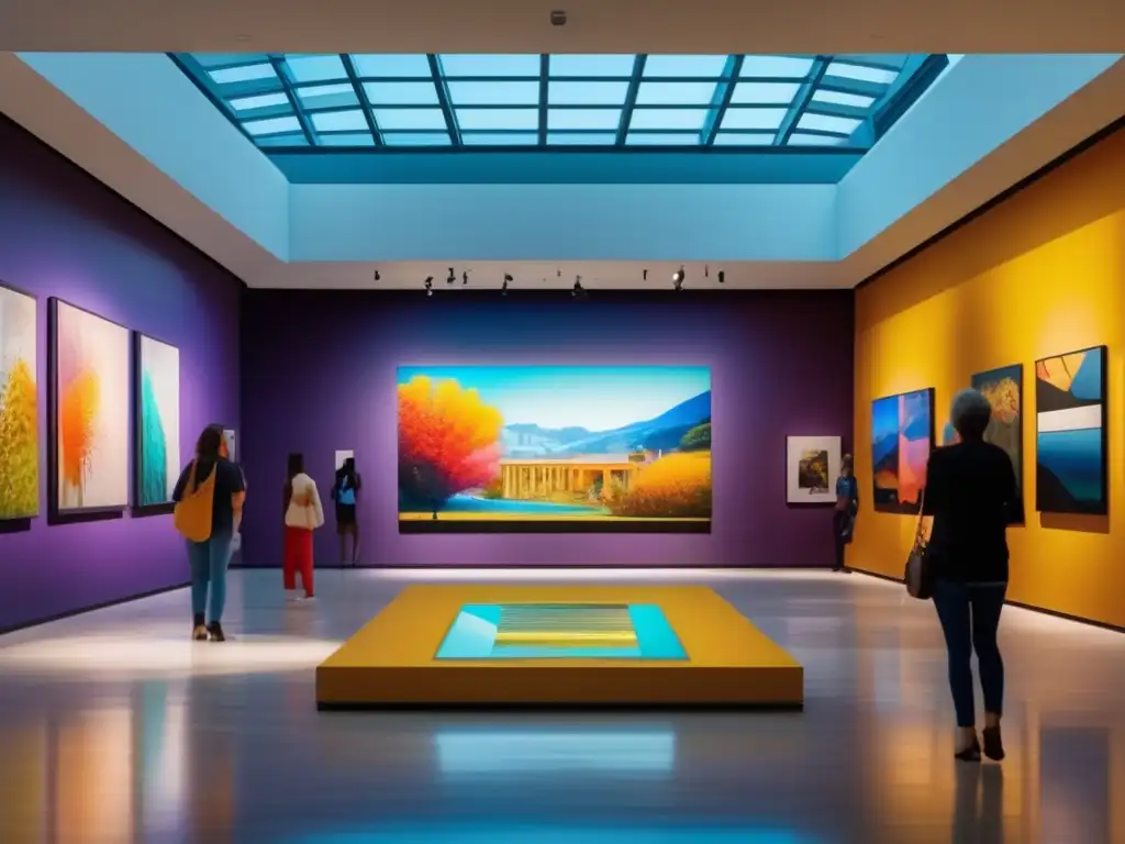 Museo de arte vibrante y diverso Museo de arte vibrante con obras de arte diversas