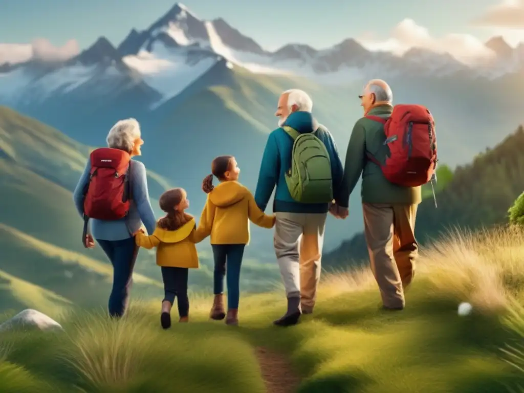 Aventuras familiares personalizadas en montaña con paisaje impresionante