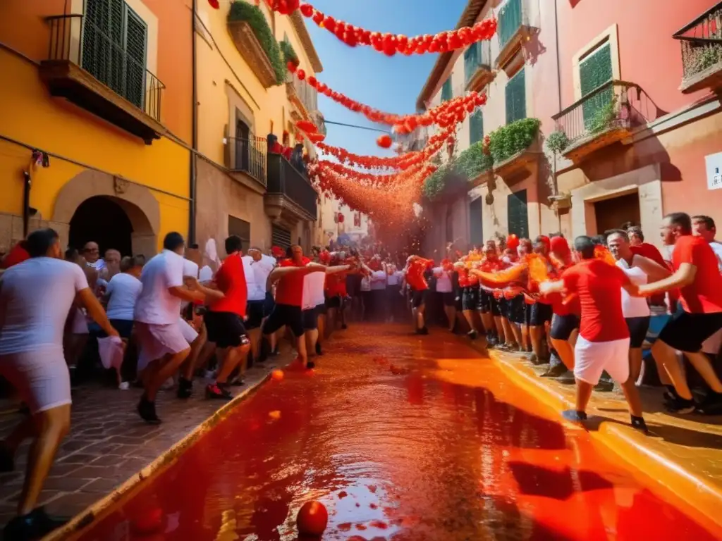 Fiesta de La Tomatina en Buñol, España Festival tradicional para seniors inolvidable: La Tomatina en Buñol, España